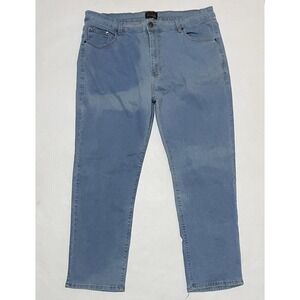 Diamond Supply Co Men's Straight Leg Jeans Light Wash Blue  Size 42 X 29